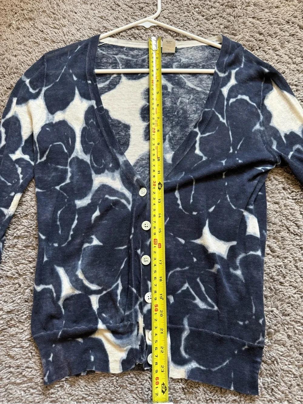 J.Crew Silk & Linen Floral Print Cardigan – Size Small